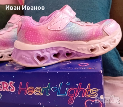Оригинални детски SKECHERS Обувки Flutter Heart Lights, снимка 1