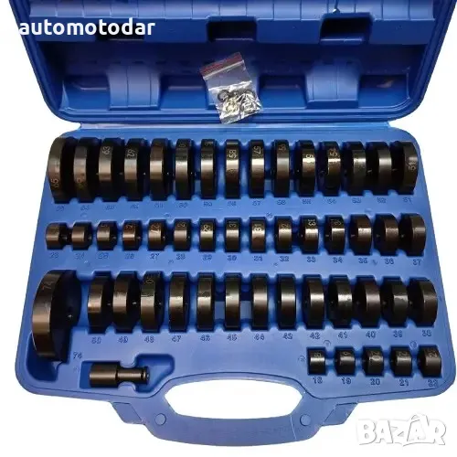 Комплект за демонтаж и монтаж на лагери тампони и втулки 52 части, снимка 1