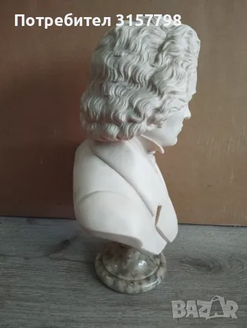 Бюст на Бетовен, снимка 6 - Антикварни и старинни предмети - 48080250
