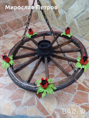 Полилей от колело на каруца З модела, снимка 4 - Полилеи - 42651281
