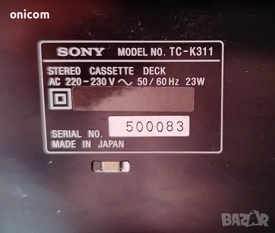 Sony TC-k311 японски дек. , снимка 3 - Декове - 55861365