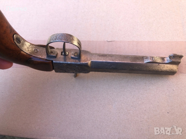 старинен капсулен пистолет, снимка 11 - Антикварни и старинни предмети - 45249870