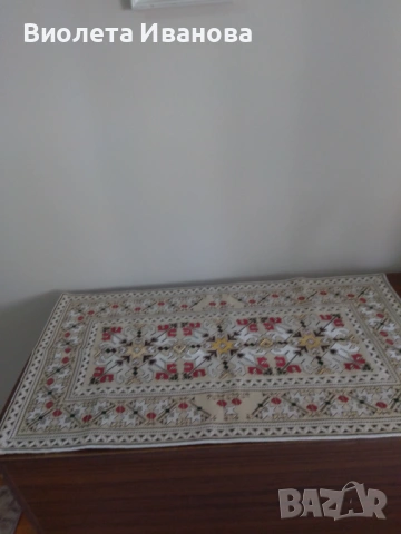 Покривка българска бродерия , снимка 5 - Други ценни предмети - 53768996