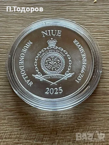 Сребро 1oz Госпожа Справедливост - ост. Ниуе 2025, снимка 4 - Нумизматика и бонистика - 56116999