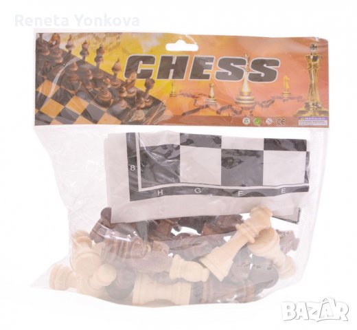 шах,дървени фигури,дъска от плат, снимка 2 - Шах и табла - 34220094