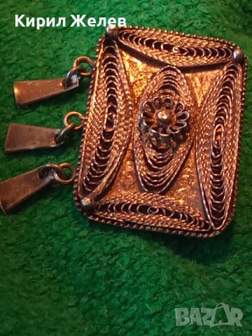 СТАРИННА СРЕБЪРНА РЕТРО БРОШКА ФИЛИГРАННО СРЕБРО ВИСОКА ПРОБА с ГРАНУЛАЦИЯ РЪЧНА ИЗРАБОТКА 25799, снимка 18 - Антикварни и старинни предмети - 35745500