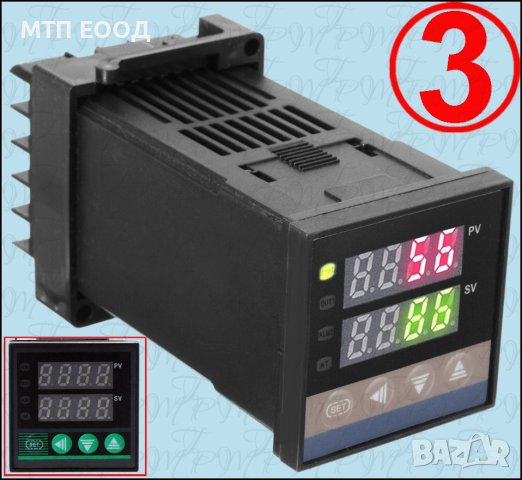 Терморегулатор до 1300C в корпус, температурен контролер, термо двойка, пещ, температура регулиране, снимка 3 - Друга електроника - 31643802