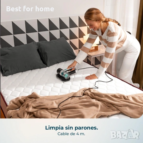 Cecotec Ръчна прахосмукачка за матраци и тапицерии,улавя алергените, снимка 6 - Парочистачки и Водоструйки - 53537528