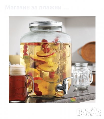 БУРКАН ЗА НАПИТКИ, ДИСПЕНСЪР С КРАНЧЕ - 4 Л. БЕЗ ИНФУЗЕР И 5 ЛИТРА С ИНФУЗЕР - код 1677, снимка 3 - Други - 34270506