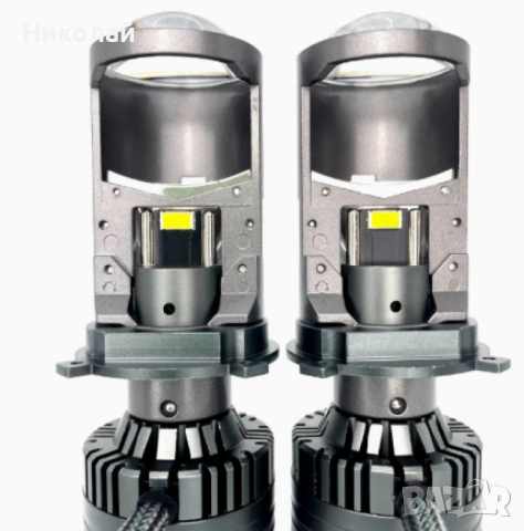 H4 LED крушки с вградена лупа, снимка 4 - Аксесоари и консумативи - 53256256