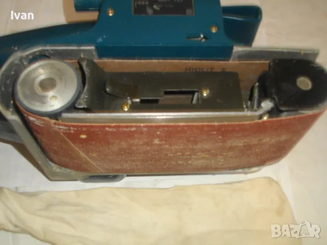 1010 ВАТА AEG НЕМСКИ ГОЛЯМ ПРОФЕСИОНАЛЕН ЛЕНТОВ ШЛАЙФ ПОЧТИ НОВ ОТЛИЧНО РАБОТНО СЪСТОЯНИЕ 350м/мин , снимка 10 - Други инструменти - 48092544