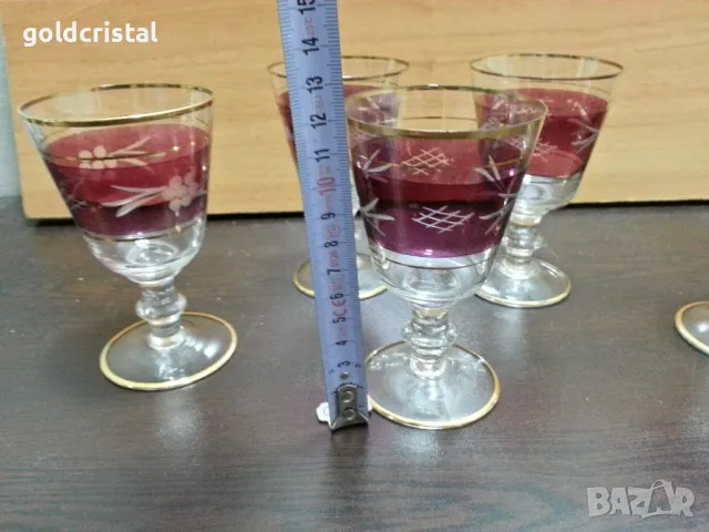 ретро стъклени чаши , снимка 2 - Антикварни и старинни предмети - 49016922