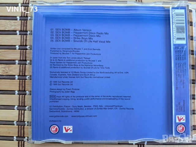 Tom Jones And Mousse T. – Sex Bomb, снимка 3 - CD дискове - 50372241