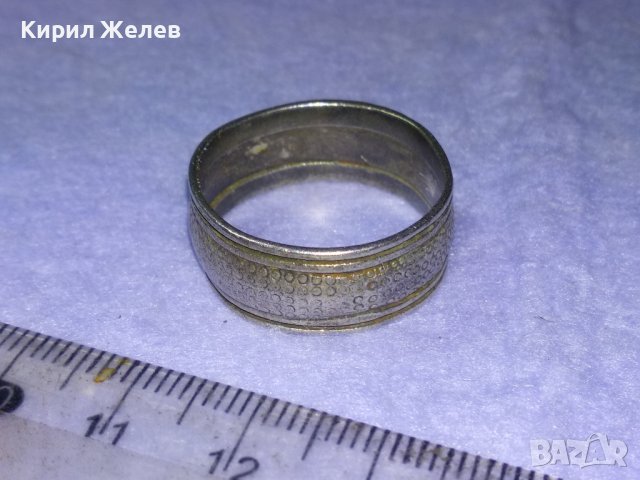Стар ОРНАМЕНТИРАН СРЕБЪРЕН РЕТРО ПРЪСТЕН ОКСИДИРАНО СРЕБРО 925 МАЙСТОРСКА ИЗРАБОТКА Тип ХАЛКА 40622, снимка 10 - Антикварни и старинни предмети - 42646410