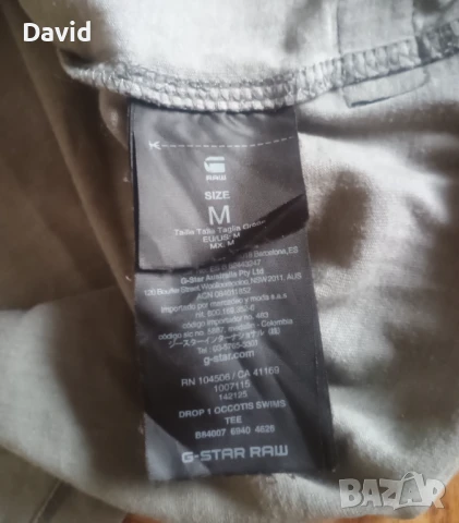 Raw For The Oceans оригинална мъжка фланелка G-STAR, снимка 4 - Тениски - 51204309
