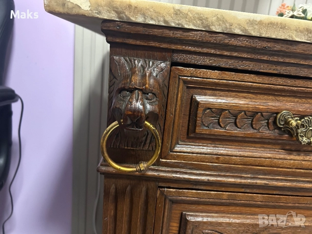 Старинен шкаф, снимка 2 - Шкафове - 52998499