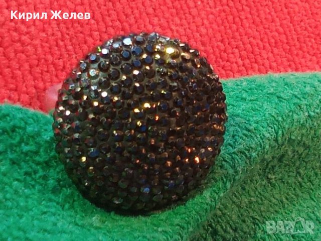 ФЕШЪН АРТ ЕМАЙЛИРАН СРЕБЪРЕН ПРЪСТЕН СРЕБРО 925 с МНОГОБРОЙНИ ИСКРЯЩИ ФАСЕТИРАНИ КРИСТАЛИ 44361, снимка 6 - Пръстени - 45970164