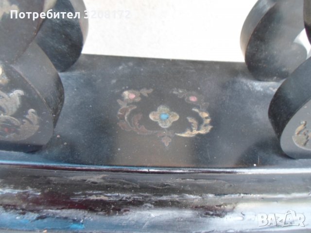 Портален Френски Часовник/19век,Дърво/Интарзия-Работи, снимка 6 - Антикварни и старинни предмети - 35959204