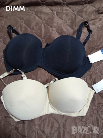 Сутиен 80C /бежов и черен/