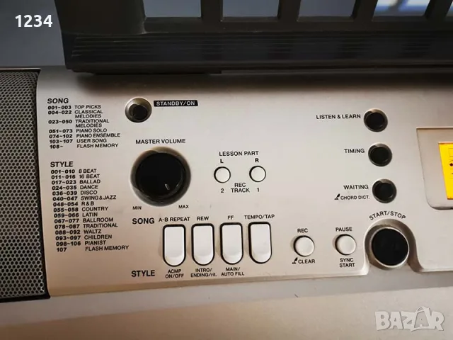 Синтезатор клавир пиано YAMAHA PSR E-313 с динамична клавиатура 5 октави МИДИ, снимка 5 - Синтезатори - 55736965