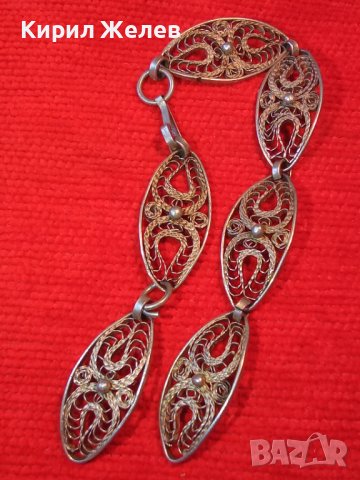 ВЪЗРОЖДЕНСКА ФИЛИГРАННО ВИСОКА ПРОБА СРЕБРО ГРИВНА с ГРАНУЛАЦИЯ 5095, снимка 4 - Антикварни и старинни предмети - 30330969