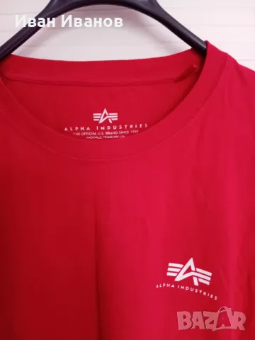 Два броя оригинални тениски Alpha Industries, снимка 6 - Тениски - 50430487