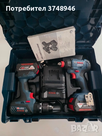 Bosch Professional комбо – GSB 18V-28 + GDX 18V-180, снимка 2 - Винтоверти - 53472450
