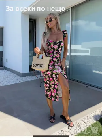 Дамска Лятна Рокля С Цепка - Налични Различни Цветове Код A497, снимка 7 - Рокли - 50104169