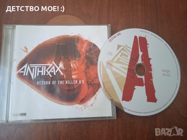 Anthrax – Return Of The Killer A's оригинален диск