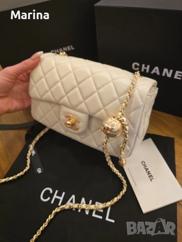Налична чанта Chanel Mini square, снимка 5 - Чанти - 53322860