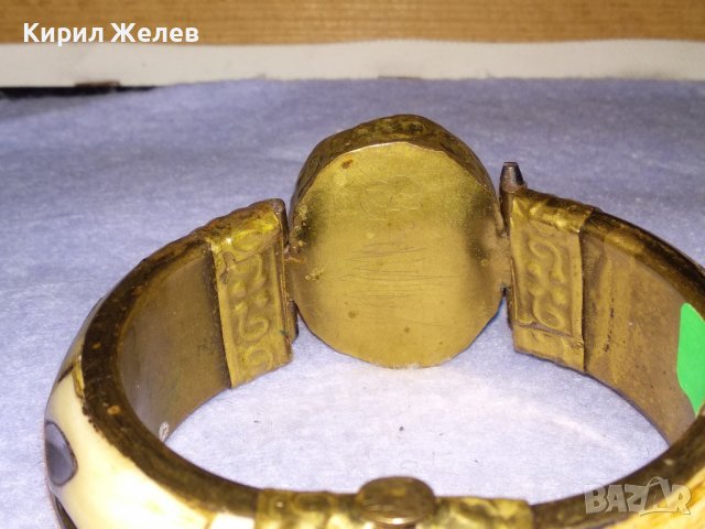 СТАРА ТИБЕТСКА БРОНЗОВА СКЪПОЦЕННА РЯДКА ГРИВНА с КАМИЛСКА КОСТ и НУЖДА от ЛЕКА РЕСТАВРАЦИЯ! 38338, снимка 10 - Антикварни и старинни предмети - 41202165