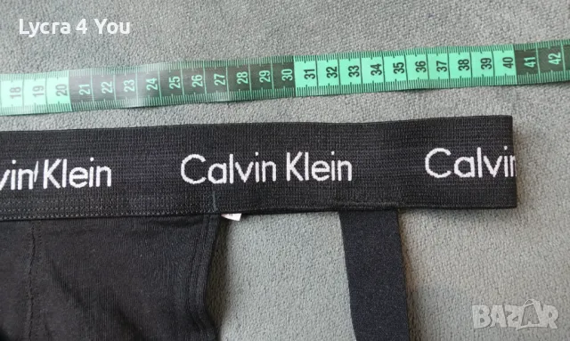 Calvin Klein L/XL мъжки черен памучен джокстрап, снимка 8 - Бельо - 50382841