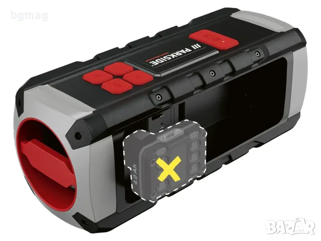 PARKSIDE PERFORMANCE PBL 40 A1 безжична Bluetooth тонколона(захранвана с 12v или 20V батерии),без , снимка 2 - Bluetooth тонколони - 56062651
