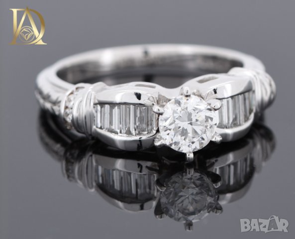 Нов Златен Пръстен с 1.03кт Естествени Диаманти , снимка 9 - Пръстени - 40062203