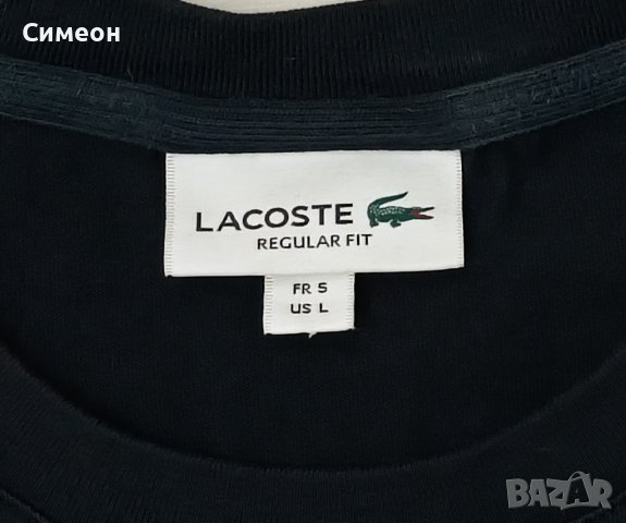 Lacoste T-Shirt оригинална тениска L памучна фланелка , снимка 3 - Тениски - 40451023