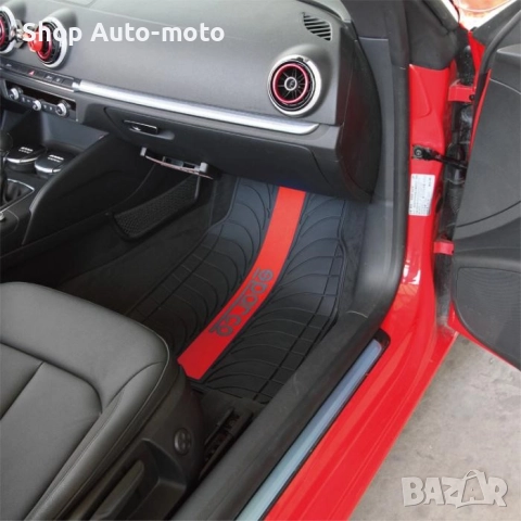 Стелки за автомобил Automat - SPC1913RS, Универсални, PVC, С червено, снимка 2 - Аксесоари и консумативи - 52302353