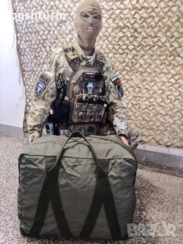 Сак военен от бундесвера''olive'' 80литра, снимка 5 - Сакове - 53336893