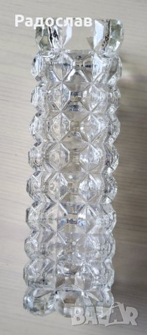 Продавам ваза масивно стъкло стил кристал , снимка 3 - Вази - 41897566
