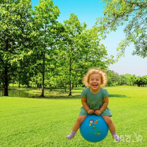 Детска топка за скачане с дръжки – забавление и активност в едно, снимка 2 - Други - 52041911