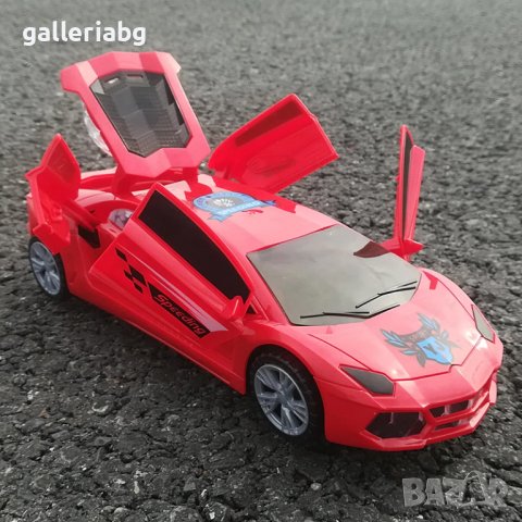 Спортна кола със светлини и 360 