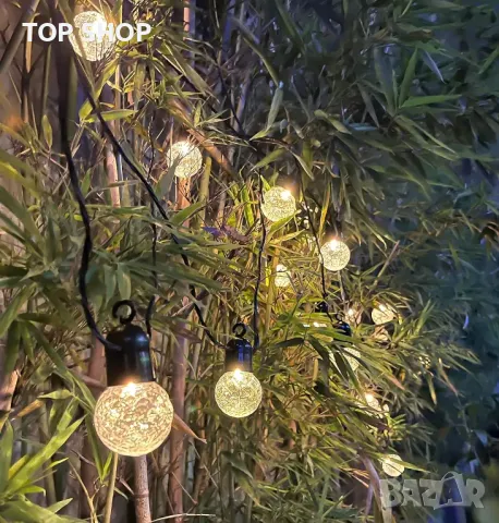 sylvwin G40 15 м външна соларна верига акумулаторна със соларен панел, снимка 3 - Външни лампи - 48543625