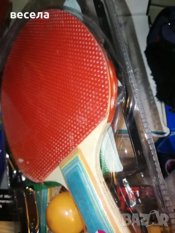 тенис хилки за маса, комплект с мрежа и стойки. 