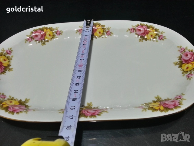 Стар немски порцелан плато , снимка 4 - Антикварни и старинни предмети - 52905589