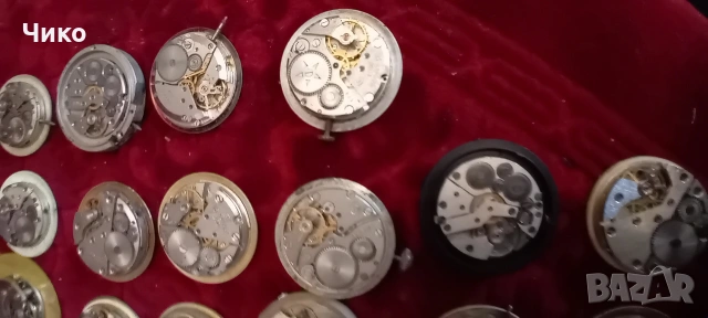 40бр стари механизми от мъжки руски часовници , снимка 14 - Антикварни и старинни предмети - 53784119