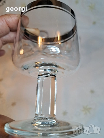 немски чаши с платинен пръстен 28/5, снимка 5 - Чаши - 51953321