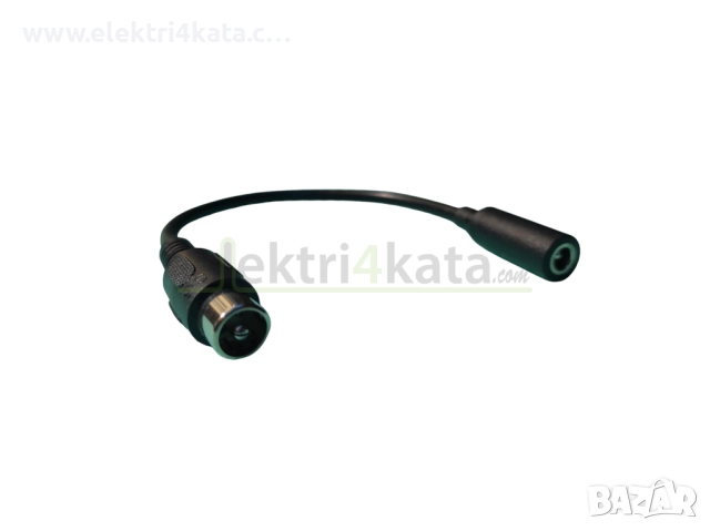 Адаптерен кабел DC 5.5 x 2.5 мм към RCA 10mm, снимка 2 - Друга електроника - 52462629