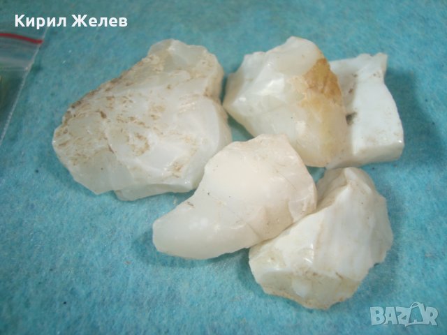 МЛЕЧЕН ОПАЛ - Лот 5 КЪСЧЕТА ПОЛУСКЪПОЦЕННИ КАМЪНИ РЯДЪК МИНЕРАЛ за КОЛЕКЦИЯ 24195, снимка 2 - Други ценни предмети - 35682039