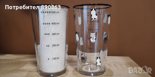 Големи чаши с котки, снимка 3 - Чаши - 44573149