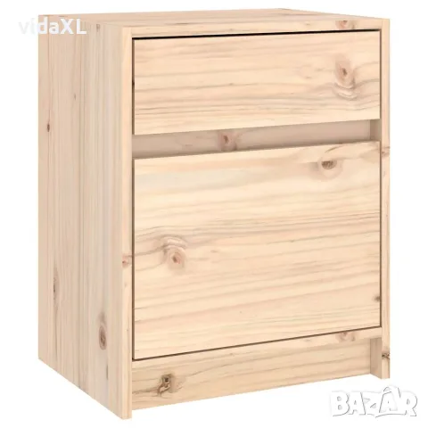 vidaXL Нощни шкафчета, 2 бр, 40x31x50 см, борово дърво масив, снимка 6 - Шкафове - 56147874