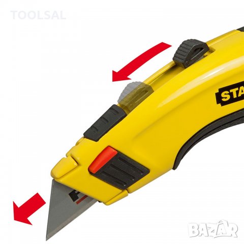 Нож Stanley макетен метален с трапецовидно прибиращо се острие 180х19 мм, FatMax, снимка 3 - Други инструменти - 34036925